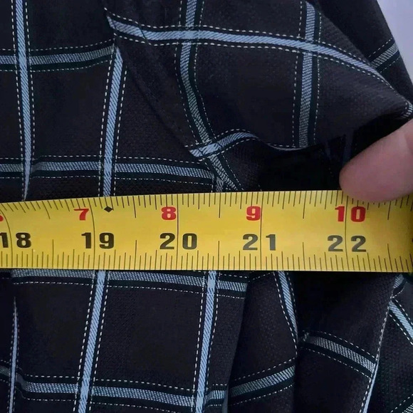 NWT A2Z New York Mens Shirt Medium Reversible Blue Yellow Checkered Button Down - Picture 12 of 13